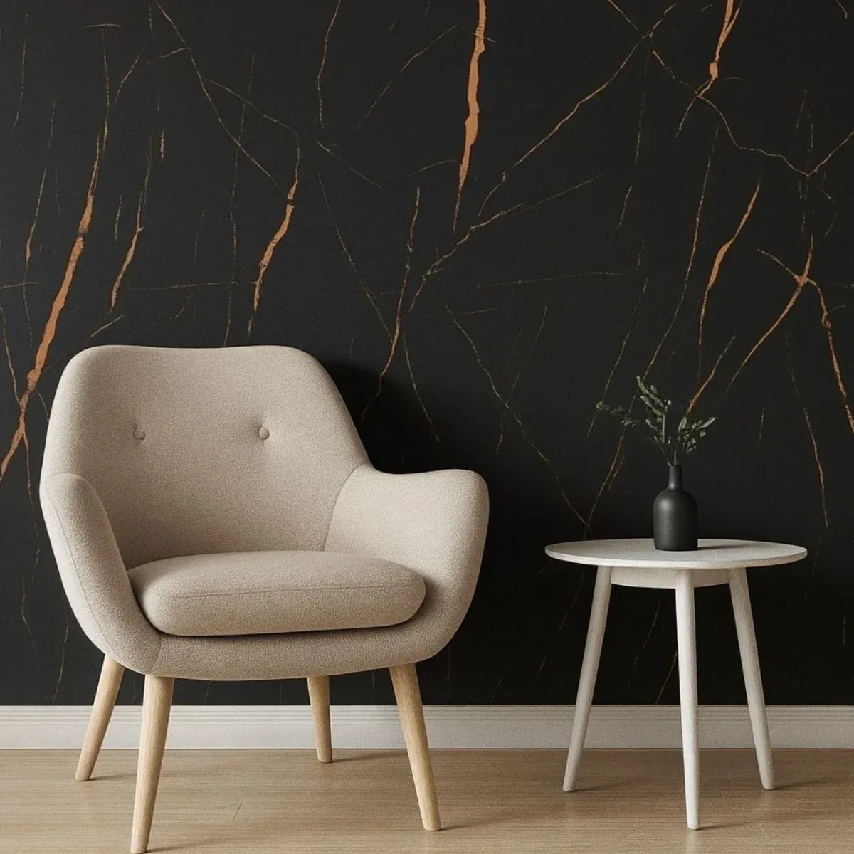 Rola panou autoadeziv, Naimeed D7366, design modern, 2.5mm grosime, 120x280cm, Negru