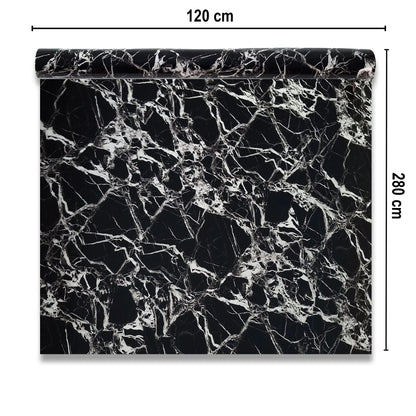 Rola panou autoadeziv, Naimeed D7373, design modern, 2.5mm grosime, 120x280cm, Negru