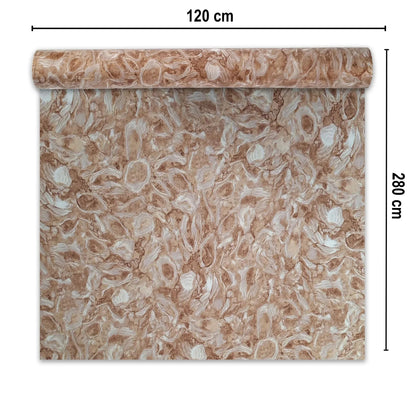 Rola panou autoadeziv, Naimeed D7381, design modern, 2.5mm grosime, 120x280cm, Maro deschis