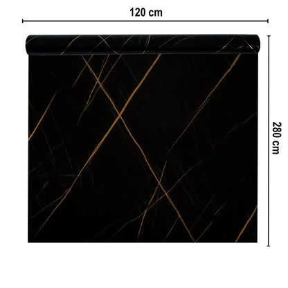 Rola panou autoadeziv, Naimeed D7384, design modern, 2.5mm grosime, 120x280cm, Negru