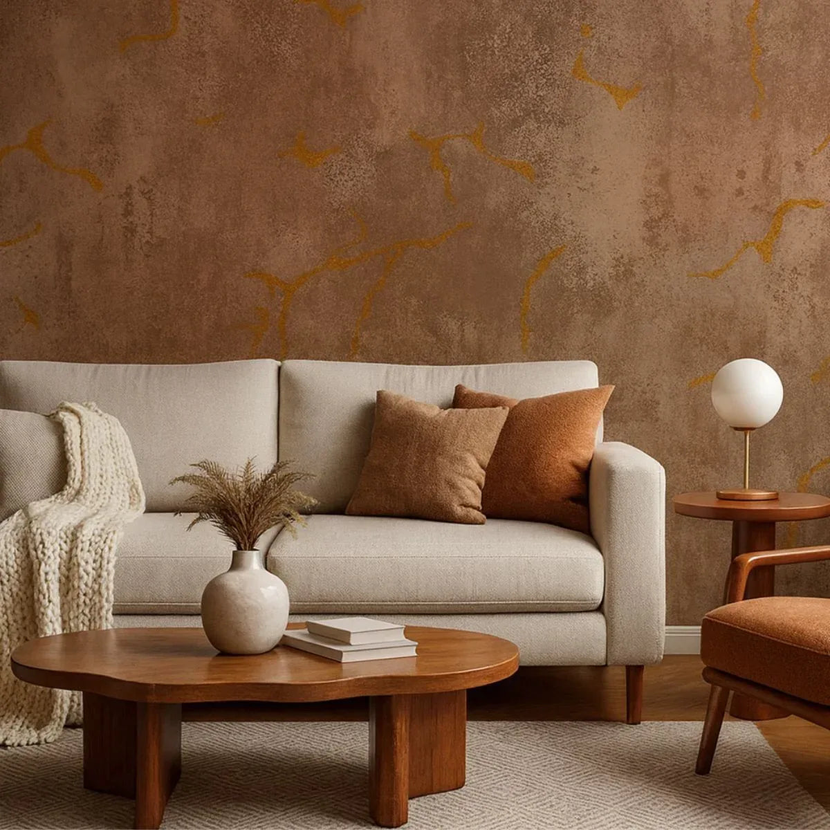 Rola panou autoadeziv, Naimeed D7388, design modern, 2.5mm grosime, 120x280cm, Maro