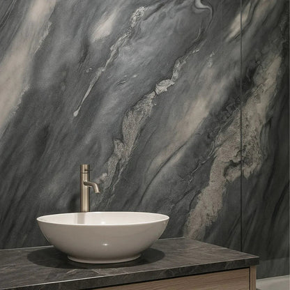 Rola panou autoadeziv, Naimeed D7394, design modern, 2.5mm grosime, 120x280cm, Gri albastrui