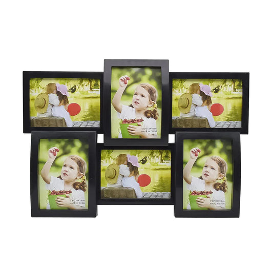 Rama Foto Family, 6 poze, Naimeed D74, Negru