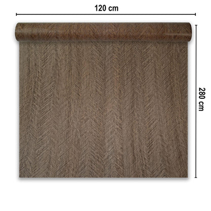 Rola panou autoadeziv, PVC premium, Naimeed D7412,  textura usor in relief, cu aspect lemnos, 2.5mm grosime, 120x280cm, Maro