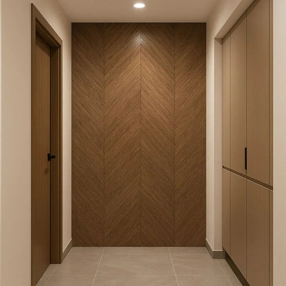 Rola panou autoadeziv, PVC premium, Naimeed D7412,  textura usor in relief, cu aspect lemnos, 2.5mm grosime, 120x280cm, Maro
