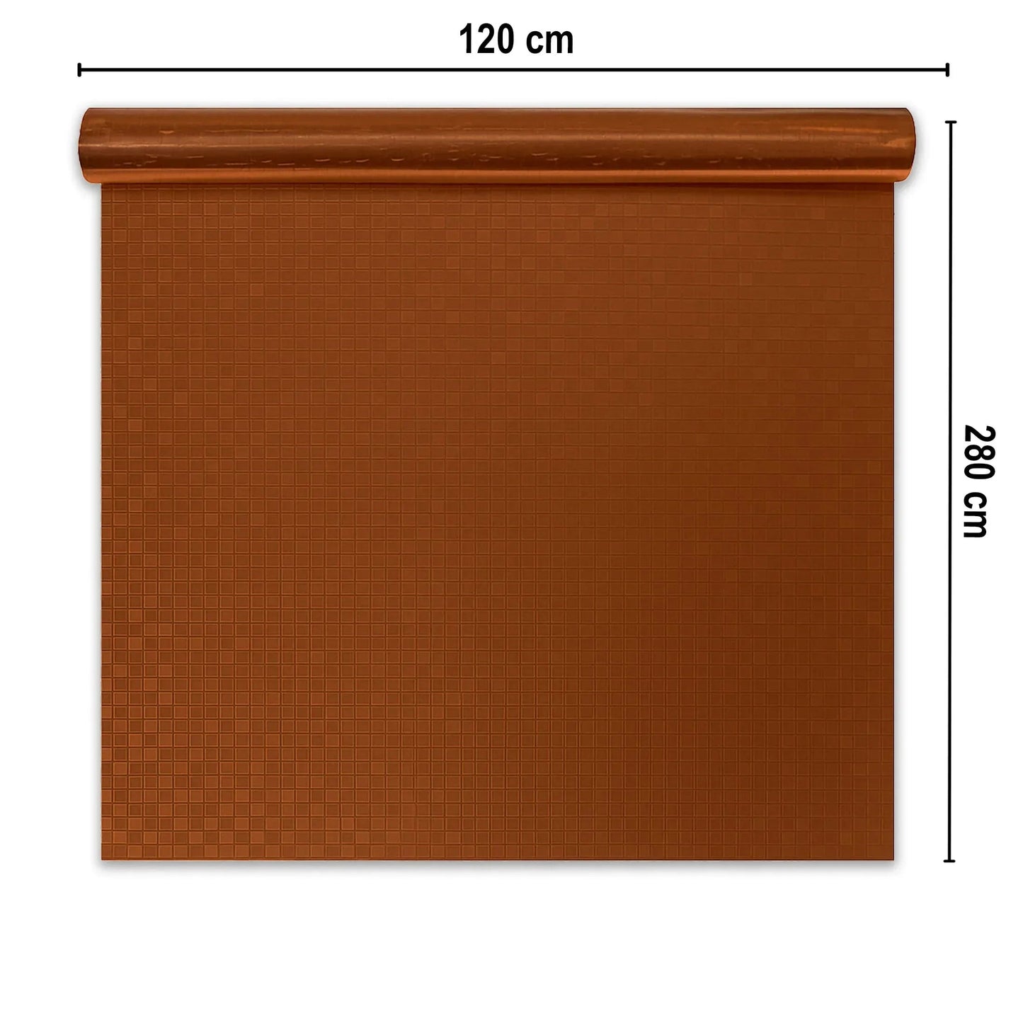 Rola panou autoadeziv, PET premium, Naimeed D7423, design 3D cu model in relief, 2.5mm grosime, 120x280cm, Bronz
