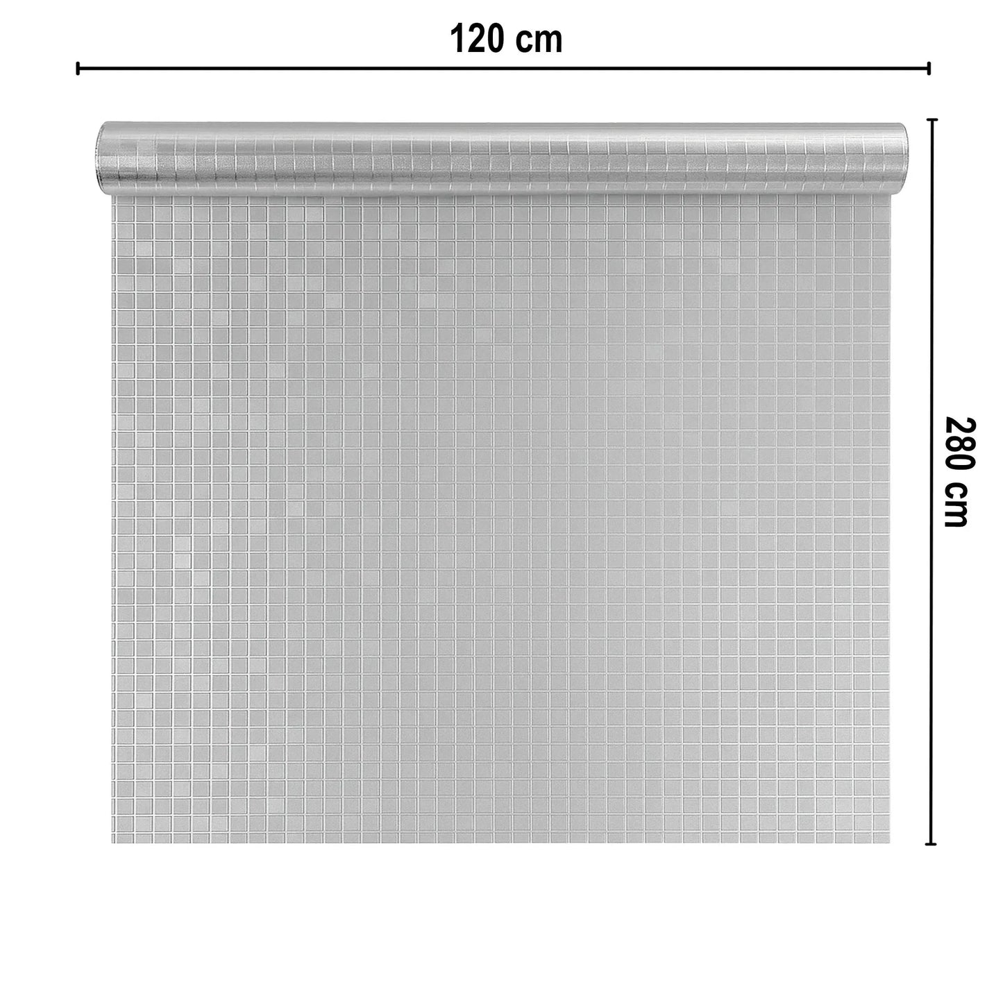 Rola panou autoadeziv, PET premium, Naimeed D7424, design 3D cu model in relief, 2.5mm grosime, 120x280cm, Argintiu