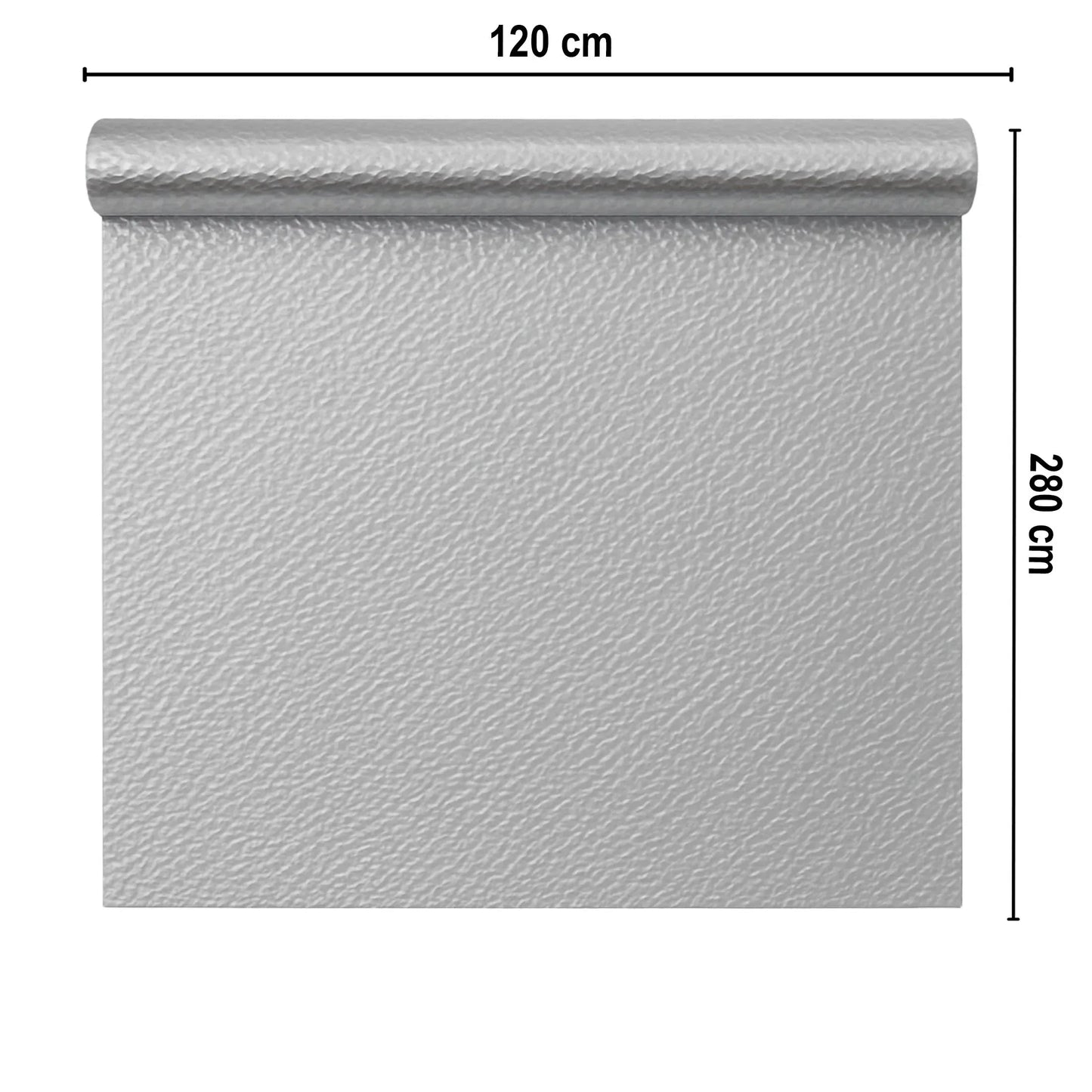 Rola panou autoadeziv, PET premium, Naimeed D7425, design 3D cu model in relief, 2.5mm grosime, 120x280cm, Argintiu