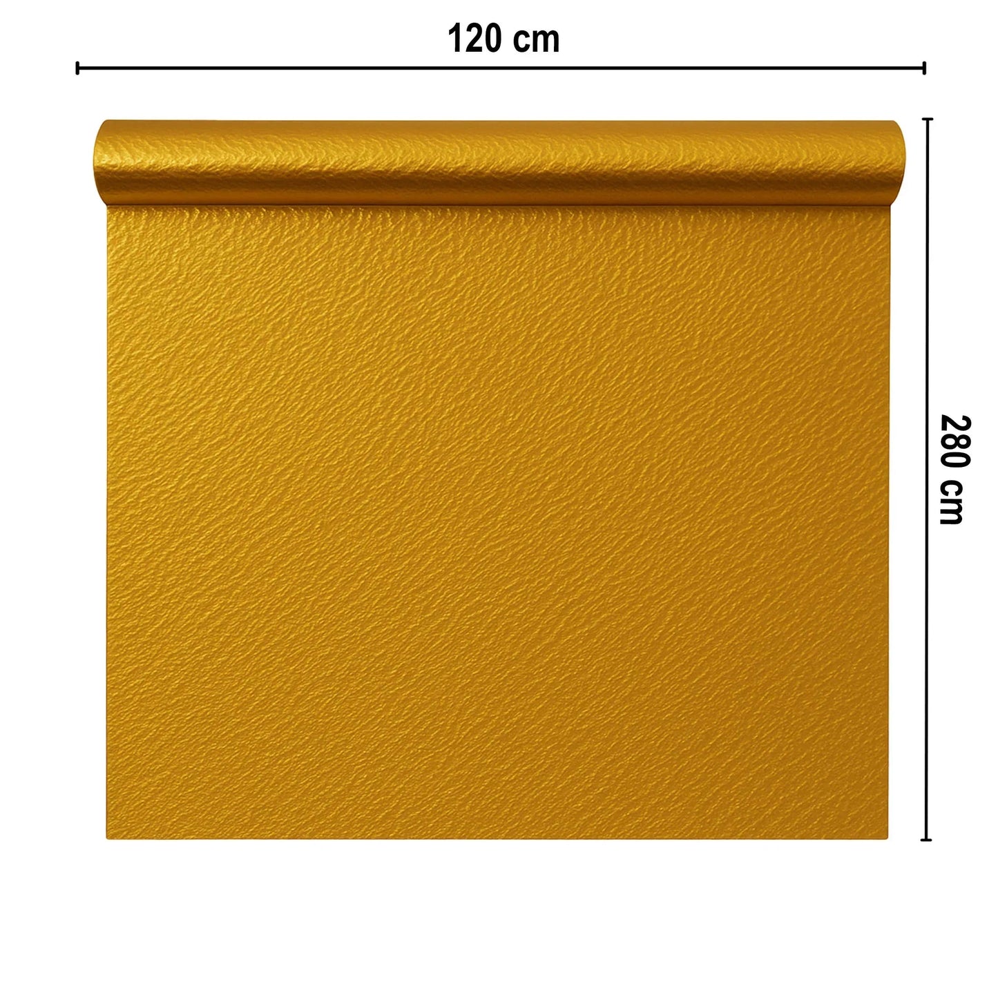 Rola panou autoadeziv, PET premium, Naimeed D7426, design 3D cu model in relief, 2.5mm grosime, 120x280cm, Auriu