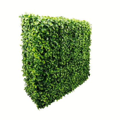 Gard din plante artificiale/ imitatie gard viu, cu structura din metal, Naimeed D7456, dimensiuni 108x106x25cm