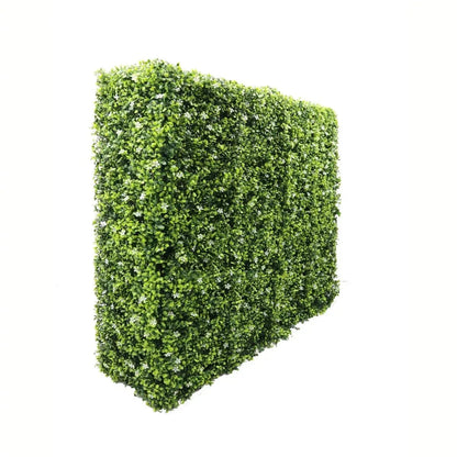 Gard din plante artificiale/ imitatie gard viu, cu structura din metal, Naimeed D7459, dimensiuni 108x106x25cm