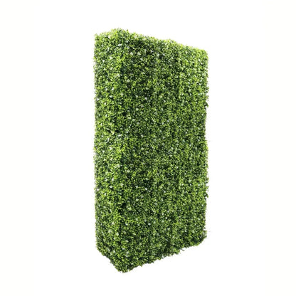 Gard din plante artificiale/ imitatie gard viu, cu structura din metal, Naimeed D7460, dimensiuni 206x105x33cm