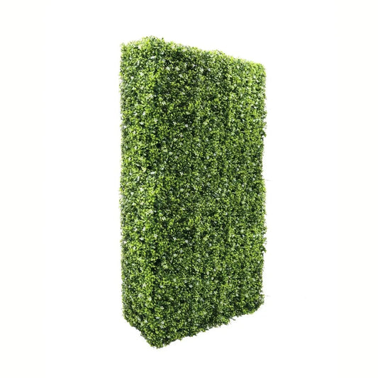 Gard din plante artificiale/ imitatie gard viu, cu structura din metal, Naimeed D7460, dimensiuni 206x105x33cm