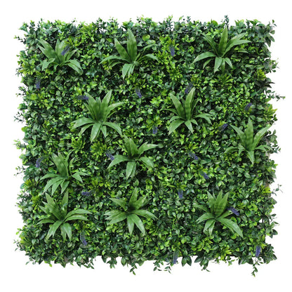 Panou din plante artificiale,cu frunze, Naimeed D7477, Verde, 100x100 cm