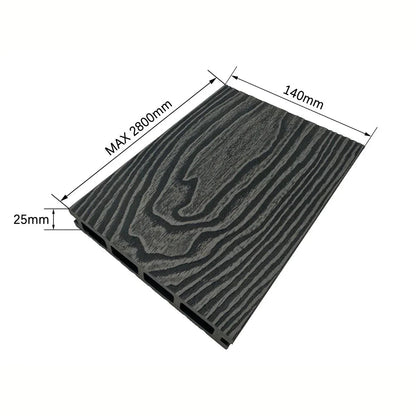 Pardoseala decking terasa din compozit WPC, Naimeed D7485, 280x14x2.5cm, Stejar gri
