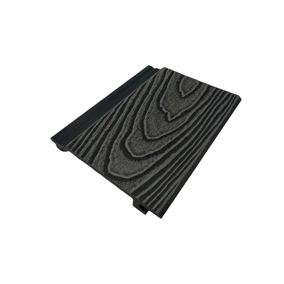 Lambriu decorativ riflaj WPC, pentru exterior, montaj rapid, rezistenta ridicata, Naimeed D7497, 280x14.8x2.1cm, Stejar gri