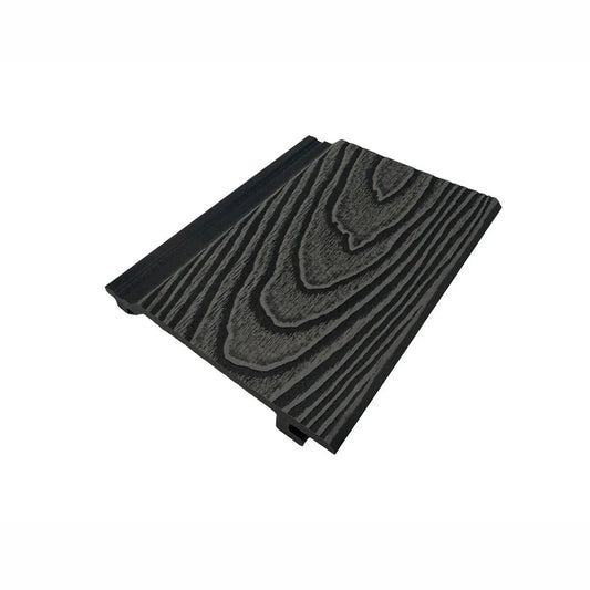 Lambriu decorativ riflaj WPC, pentru exterior, montaj rapid, rezistenta ridicata, Naimeed D7497, 280x14.8x2.1cm, Stejar gri