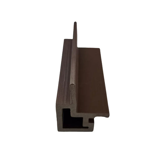Coltar coextrudat pentru lambriu WPC exterior, Naimeed D7499, Dimensiuni 280x5.6x4.9cm, Maro inchis