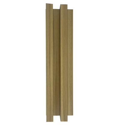 Panou decorativ riflaj WPC, montaj rapid, rezistenta ridicata, Naimeed D7516, 260x21.4x6cm, stejar natural