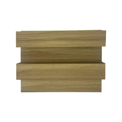 Panou decorativ riflaj WPC, montaj rapid, rezistenta ridicata, Naimeed D7516, 260x21.4x6cm, stejar natural