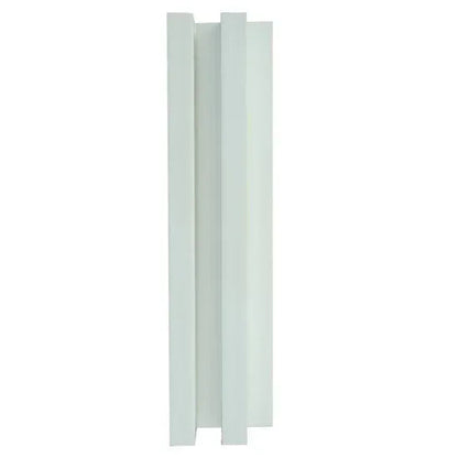 Panou decorativ riflaj WPC, montaj rapid, rezistenta ridicata, Naimeed D7517, 260x21.4x6cm, alb