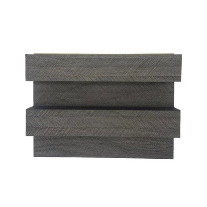 Panou decorativ riflaj WPC, montaj rapid, rezistenta ridicata, Naimeed D7518, 260x21.4x6cm, gri
