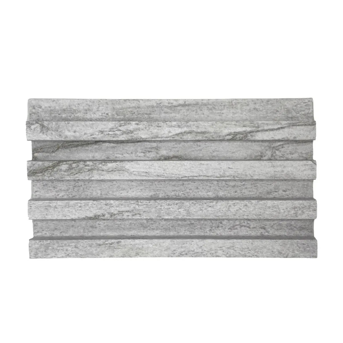 Panou decorativ riflaj WPC, montaj rapid, rezistenta ridicata, Naimeed D7527, 260x16.8x2.3cm, gri