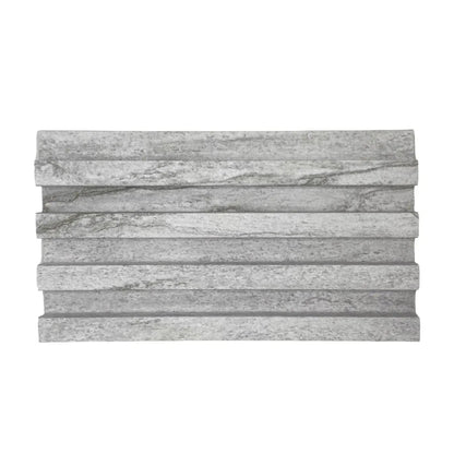 Panou decorativ riflaj WPC, montaj rapid, rezistenta ridicata, Naimeed D7527, 260x16.8x2.3cm, gri