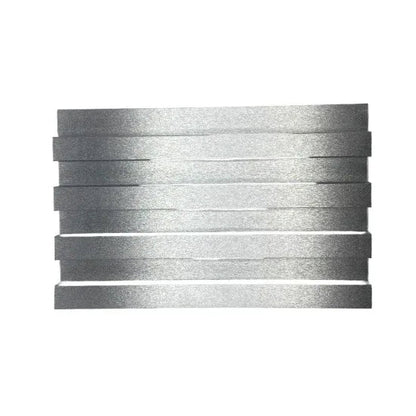 Panou decorativ riflaj WPC, montaj rapid, rezistenta ridicata, Naimeed D7529, 260x16.8x2.3cm, argintiu sidefat