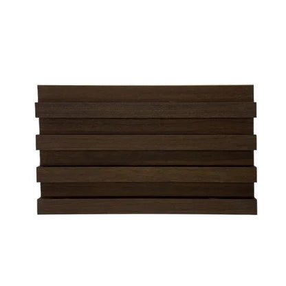 Panou decorativ riflaj WPC, montaj rapid, rezistenta ridicata, Naimeed D7530, 260x16.8x2.3cm, nuc inchis