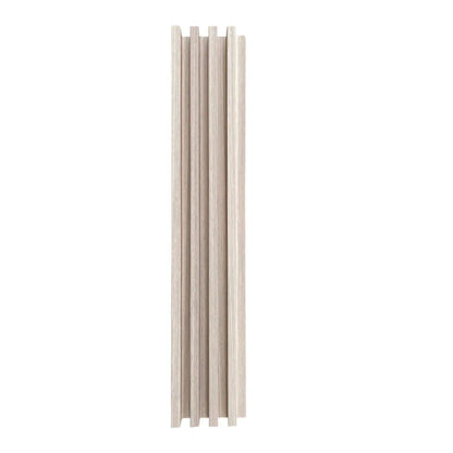 Panou decorativ riflaj WPC, montaj rapid, rezistenta ridicata, Naimeed D7531, 260x16.8x2.3cm, stejar albicios