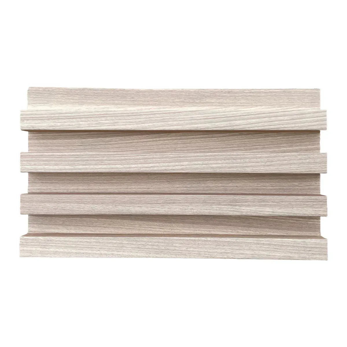 Panou decorativ riflaj WPC, montaj rapid, rezistenta ridicata, Naimeed D7531, 260x16.8x2.3cm, stejar albicios