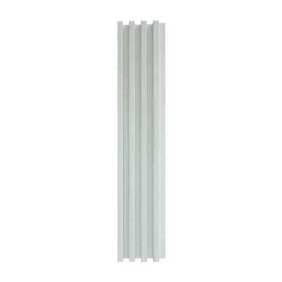 Panou decorativ riflaj WPC, montaj rapid, rezistenta ridicata, Naimeed D7534, 260x16.8x2.3cm, alb
