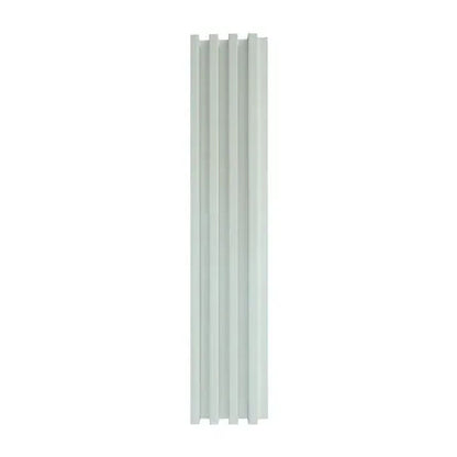 Panou decorativ riflaj WPC, montaj rapid, rezistenta ridicata, Naimeed D7534, 260x16.8x2.3cm, alb