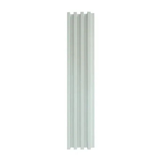Panou decorativ riflaj WPC, montaj rapid, rezistenta ridicata, Naimeed D7534, 260x16.8x2.3cm, alb
