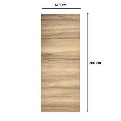Panou decorativ riflaj WPC, Naimeed D7552, sistem de imbinare straight, aspect rafinat si montaj usor, 260x61.1x0.9cm, stejar natur