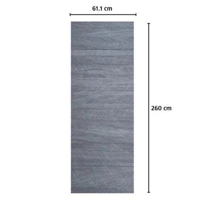 Panou decorativ riflaj WPC, Naimeed D7555, sistem de imbinare straight, aspect rafinat si montaj usor, 260x61.1x0.9cm, gri