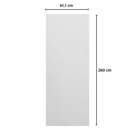 Panou decorativ riflaj WPC, Naimeed D7564, sistem de imbinare tip ''U'', aspect rafinat si montaj usor, 260x61.1x0.9cm, alb striat