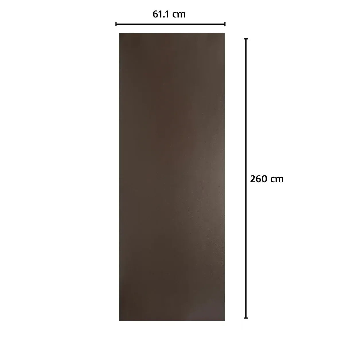 Panou decorativ riflaj WPC, Naimeed D7558, sistem de imbinare straight, aspect rafinat si montaj usor, 260x61.1x0.9cm, maro