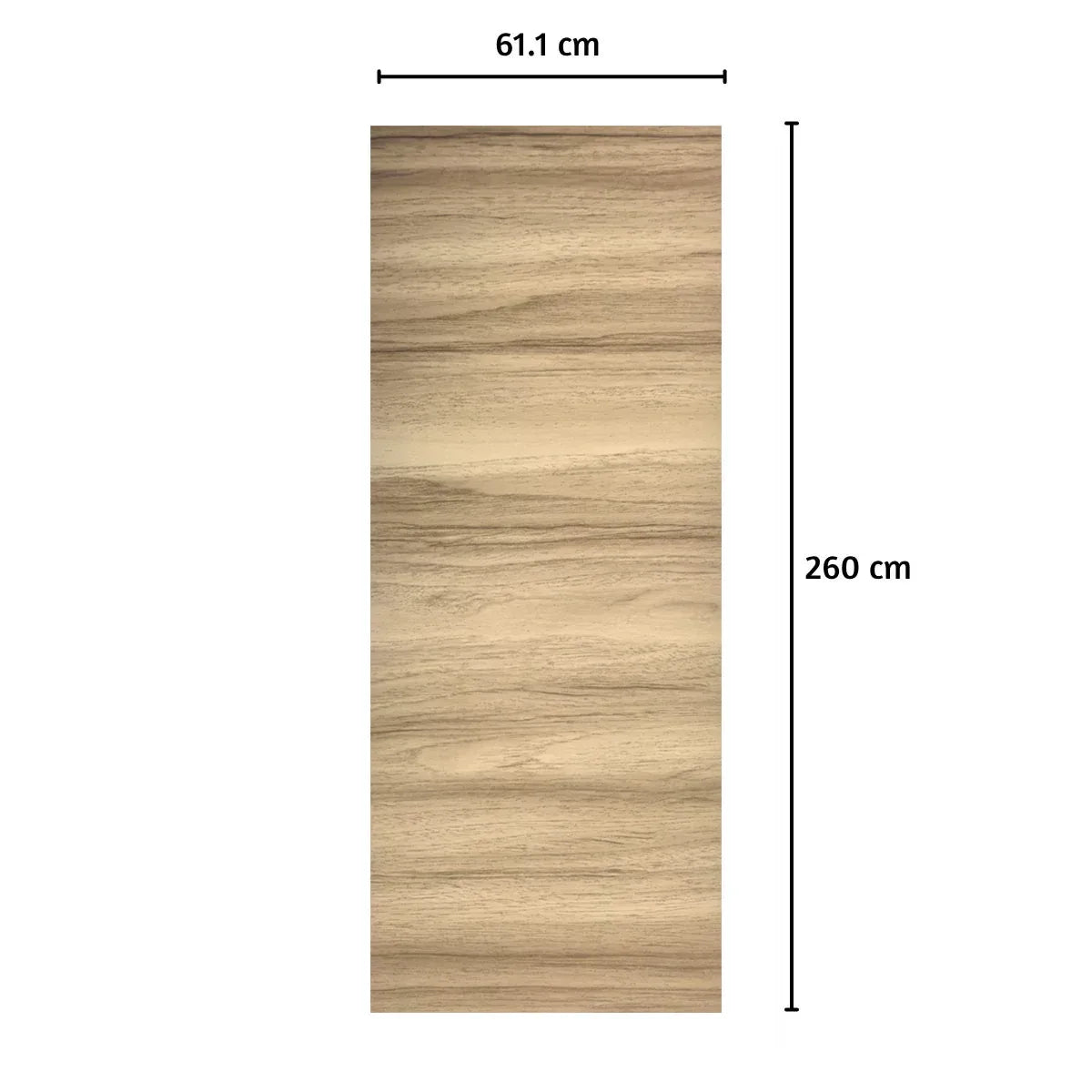 Panou decorativ riflaj WPC, Naimeed D7560, sistem de imbinare tip ''U'', aspect rafinat si montaj usor, 260x61.1x0.9cm, stejar natur