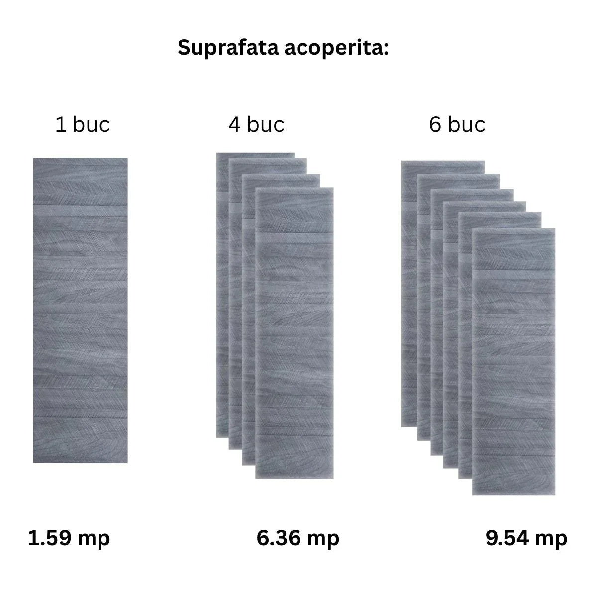 Panou decorativ riflaj WPC, Naimeed D7563, sistem de imbinare tip ''U'', aspect rafinat si montaj usor, 260x61.1x0.9cm, gri