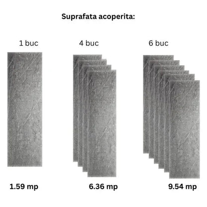 Panou decorativ riflaj WPC, Naimeed D7565, sistem de imbinare tip ''U'', aspect rafinat si montaj usor, 260x61.1x0.9cm, gri marmorat