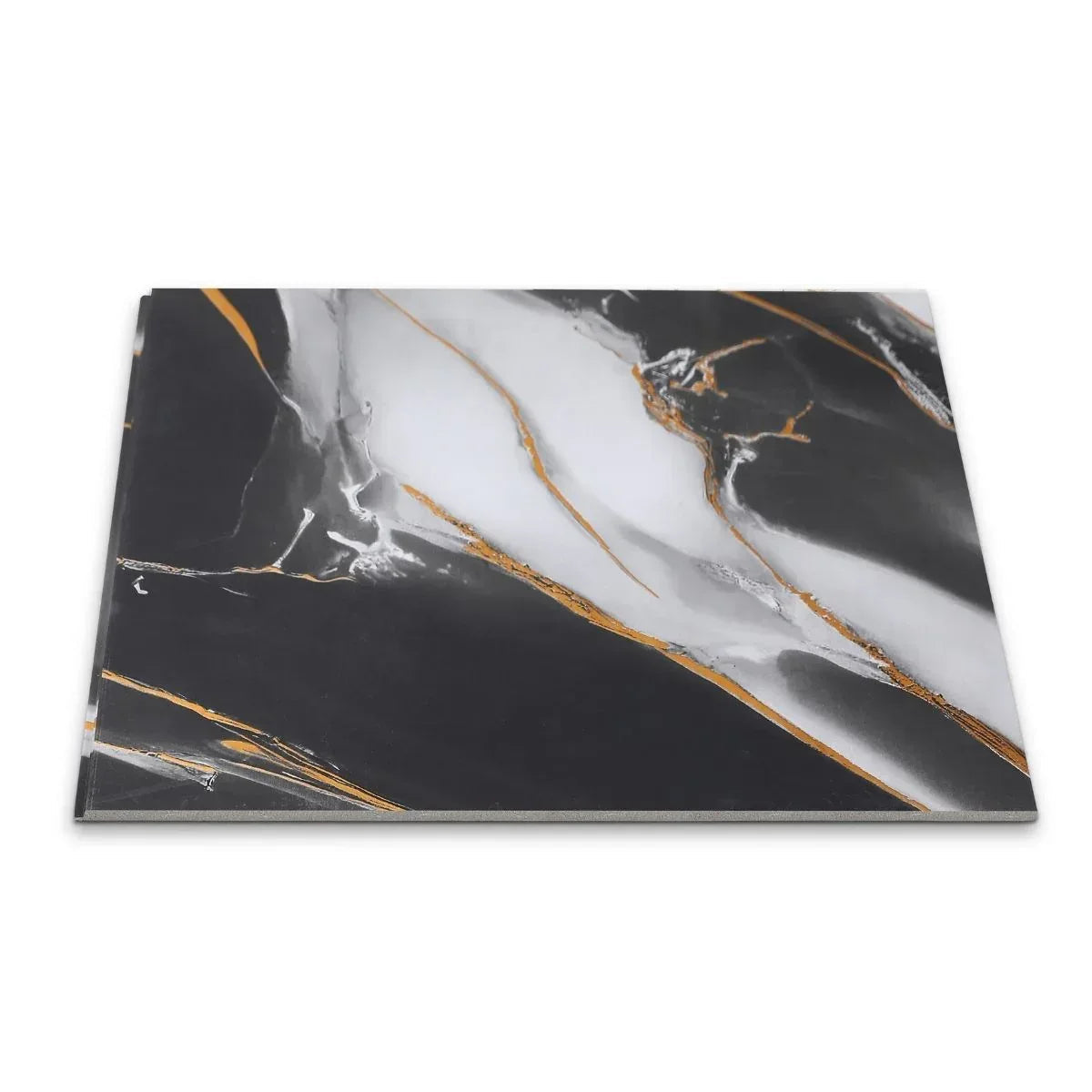 Panou decorativ, riflaj, polimer rigid, Naimeed D7609, Dimensiuni 270x30.5x0.45cm, Negru