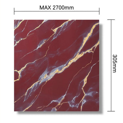 Panou decorativ, riflaj, polimer rigid, Naimeed D7610, Dimensiuni 270x30.5x0.45cm, Multicolor