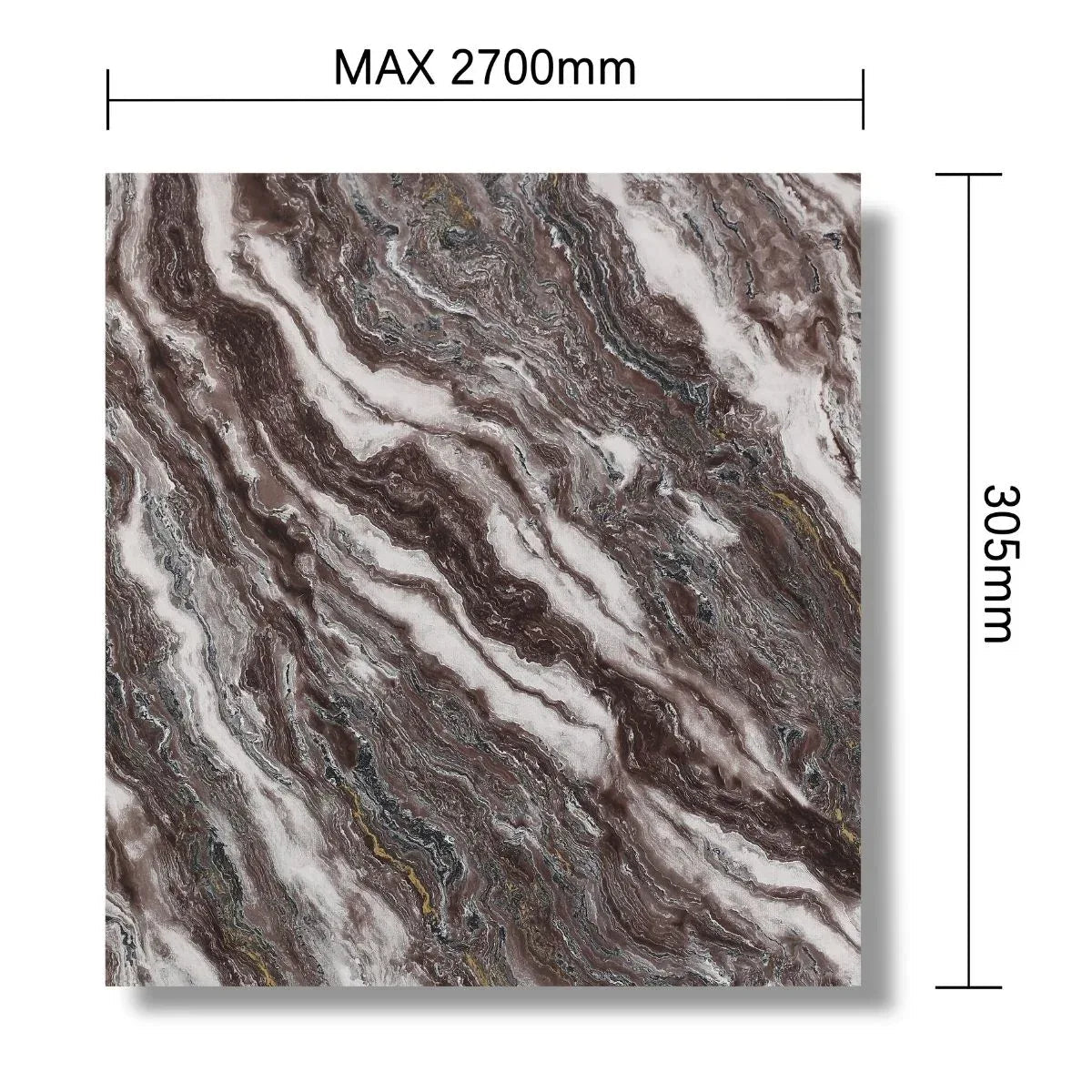 Panou decorativ, riflaj, polimer rigid, Naimeed D7617, Dimensiuni 270x30.5x0.45cm, Multicolor