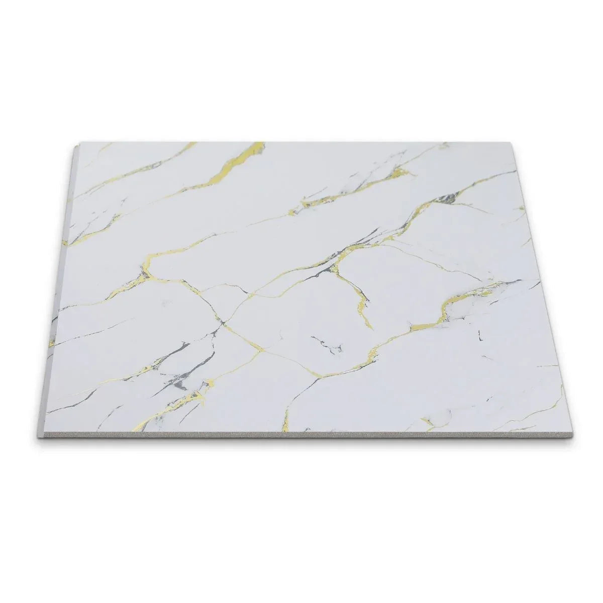 Panou decorativ, riflaj, polimer rigid, Naimeed D7618, Dimensiuni 270x30.5x0.45cm, Alb