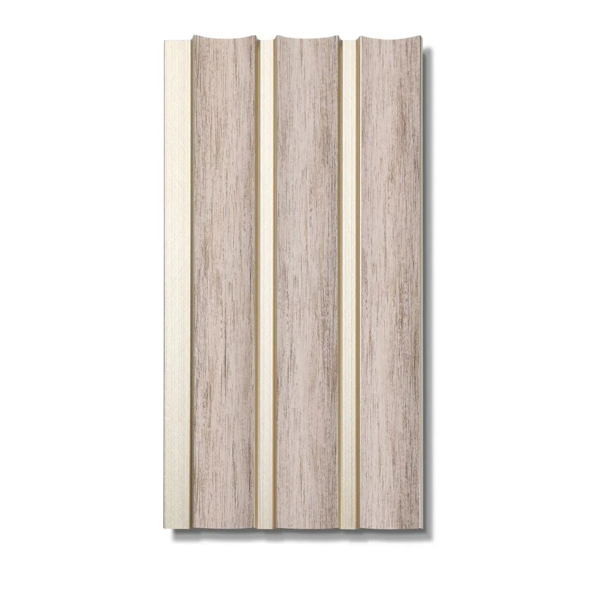 Panou decorativ, riflaj, polimer rigid, Naimeed D7622, Dimensiuni 270x16x1.2cm, Bej