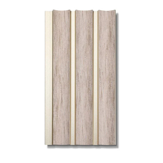 Panou decorativ, riflaj, polimer rigid, Naimeed D7622, Dimensiuni 270x16x1.2cm, Bej