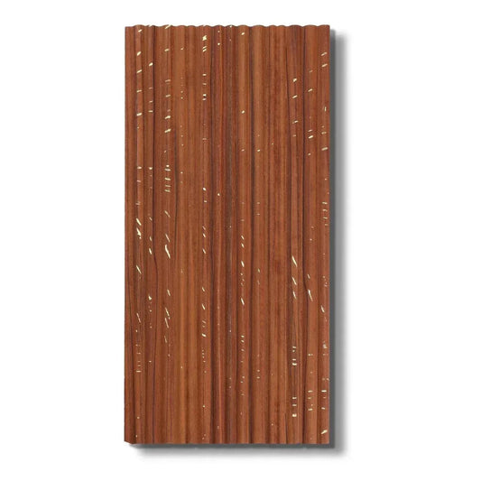Panou decorativ, riflaj, polimer rigid, Naimeed D7627, Dimensiuni 270x15.2x0.6cm, Maro inchis