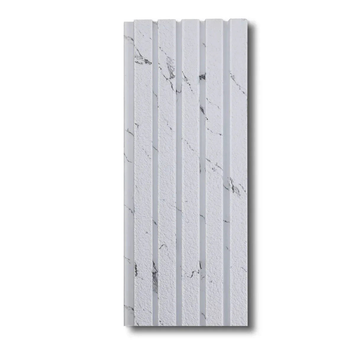 Panou decorativ, riflaj, polimer rigid, Naimeed D7631, Dimensiuni 270x11.8x1.1cm, Alb